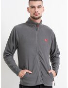 Geographical Norway Слим суитшърт Ulysse с цип - Антрацитно сиво