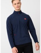 Geographical Norway Слим суитшърт Ulysse с цип - Тъмносин