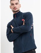 Geographical Norway Слим суитшърт Ulysse с цип - Ултрамарин синьо