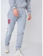 Geographical Norway Спортен панталон Machal с лого - Червен/Светло сив/Тъмносин