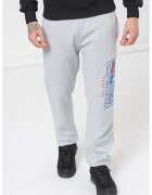 Geographical Norway Спортен панталон Moffroy с лого - Светлосив меланж