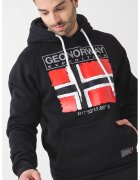 Geographical Norway Стандартно худи с лого - Червен/Бял/Черен