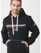 Geographical Norway Стандартно худи с лого - Червен/Черен/Оранжев