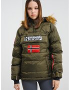 Geographical Norway Ватирано яке Belancolie с качулка - Каки
