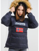 Geographical Norway Ватирано яке Belancolie с качулка - Ултрамарин синьо