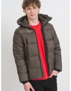 Geographical Norway Ватирано зимно яке Bayou с джобове с цип - Каки