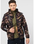 Geographical Norway Яке Royaute с качулка и поларена подплата - Кафяв/Бежов