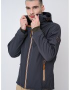Geographical Norway Яке Tabim с отделяща се качулка - Персийски портокал/Tъмносив