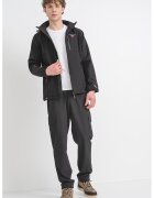 Geographical Norway Яке Taboo с качулка и цип - Черен