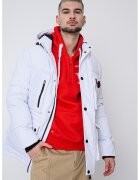 Geographical Norway Зимно яке Albert с вата и качулка - Бял