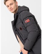 Geographical Norway Зимно яке Albert с вата и качулка - Tъмносив