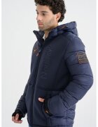 Geographical Norway Зимно яке Bafare с качулка - Тъмносин