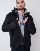 Geographical Norway Зимно яке Beachwood с лого Черен/Избеляло черно
