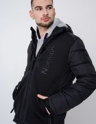 Geographical Norway Зимно яке Beachwood с лого Черен/Избеляло черно