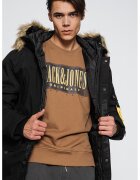 Geographical Norway Зимно яке Bernard с качулка и еко пух - Черен