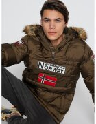 Geographical Norway Зимно яке Bilboquet с качулка - без закопчаване - Каки