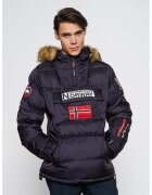 Geographical Norway Зимно яке Bilboquet с качулка - без закопчаване - Тъмносин