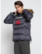 Geographical Norway Зимно яке Bilboquet с качулка - без закопчаване - Tъмносив