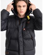 Geographical Norway Зимно яке Bodir с цип и качулка - Черен/Оранжев