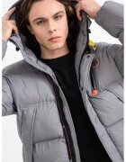 Geographical Norway Зимно яке Bodir с цип и качулка - Пепеляво сиво