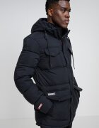 Geographical Norway Зимно яке Corlas с джобовве с капаче Избеляло черно