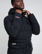Geographical Norway Зимно яке Corlas с джобовве с капаче Избеляло черно