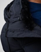 Geographical Norway Зимно яке Corlas с джобовве с капаче Избеляло черно