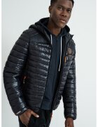 Geographical Norway Зимно яке с джобове с цип Briout - Черен/Мандарина