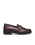 Geox Дамски мокасини Wine D Walk Pleasure - естествена кожа - цвят