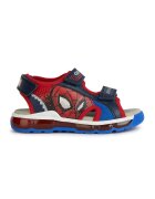 Geox Десенирани сандали Spiderman - Червен/Тъмносин
