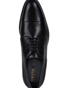 Geox Кожени обувки Iacopo Derby Черен