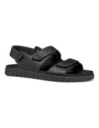 Geox Кожени сандали Normcore Черен