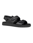 Geox Кожени сандали Normcore - Черен