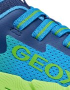 Geox Скосени спортни обувки Synthetic с мрежа Лайм зелено/Син