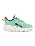 Geox Спортни обувки Flexyper Fast с мрежести зони - Мандарина/Ментово зелено