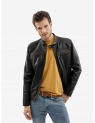 Gerali Tailoring Яке от естествена кожа модел Alin - - Кафяв