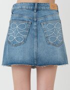 Gina Tricot Къса пола от деним Син меланж