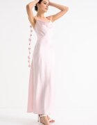 Gina Tricot Рокля с 3D флорални апликации Бледо розово