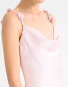 Gina Tricot Рокля с 3D флорални апликации Бледо розово