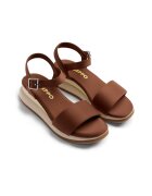 Gioseppo Скосени сандали Zaria с тока Кафяв