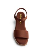 Gioseppo Скосени сандали Zaria с тока Кафяв