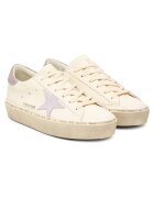 GOLDEN GOOSE Дамски кецове Hi Star Classic - естествена кожа - бял/лилав