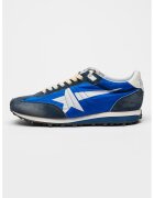 GOLDEN GOOSE Кожени спортни обувки Marathon с връзки - Кралско Синьо/Тъмносин
