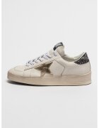 GOLDEN GOOSE Кожени спортни обувки Stardan - Слонова кост/Избеляло черно/Бял