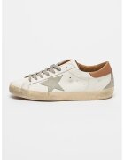 GOLDEN GOOSE Кожени спортни обувки Super Star деграде - Карамел/Мръснобял/Крем