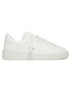 GOLDEN GOOSE Мъжки кецове бели - екологична кожа - модел Optic White Pure New GMF00197.F0 -