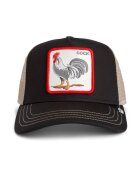 Goorin Bros Унисекс шапка с апликация отпред - Бял/Черен/Ледено синьо