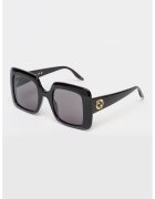Gucci Квадратни слънчеви очила с лого - Златист/Черен