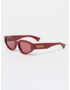 Gucci Овални слънчеви очила с лого