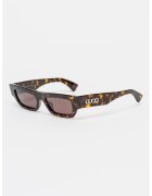 Gucci Правоъгълни слънчеви очила с лого